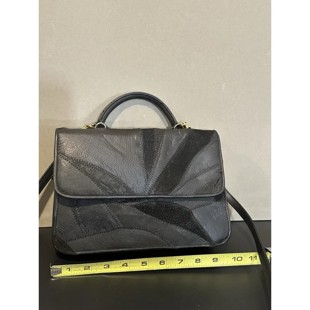 Vintage‎ Black Patchwork Purse